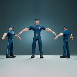 Male Paramedic Emergency Uniform