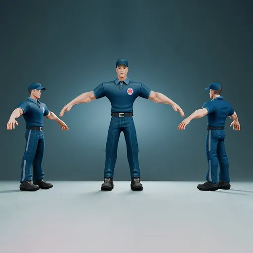 Male Paramedic Emergency Uniform