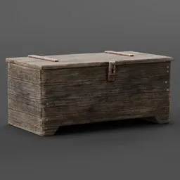 "Discover the perfect storage solution with our Wooden Chest 01 3D model for Blender. With a leather strap and textured base, this treasure chest is ideal for keeping your valuables safe and secure. Enjoy PS5-render quality and physically-based rendering for a realistic and immersive experience."