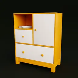 Moder Cabinet with Book