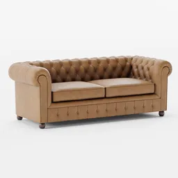 Chesterfield leather Sofa