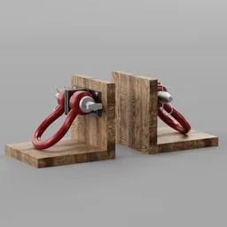 Industrial Clevis Bookends