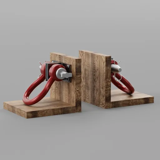 Industrial Clevis Bookends