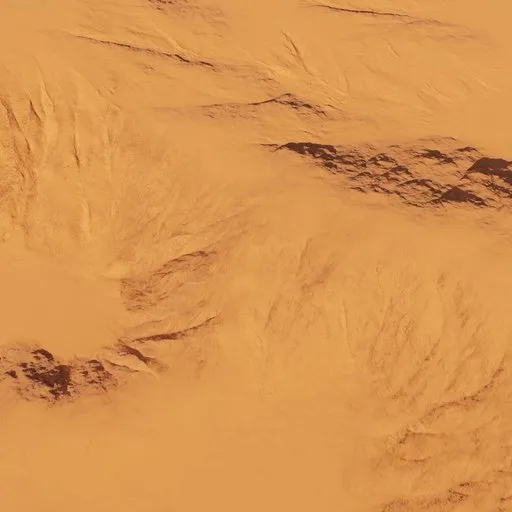 Detailed 3D desert dunes model with realistic 4K textures suitable for Blender rendering and landscape visualization.