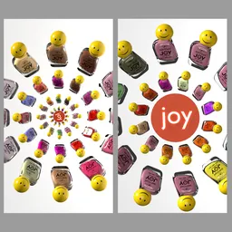 Nail enamel rotation animation