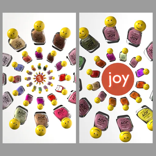 Nail enamel rotation animation