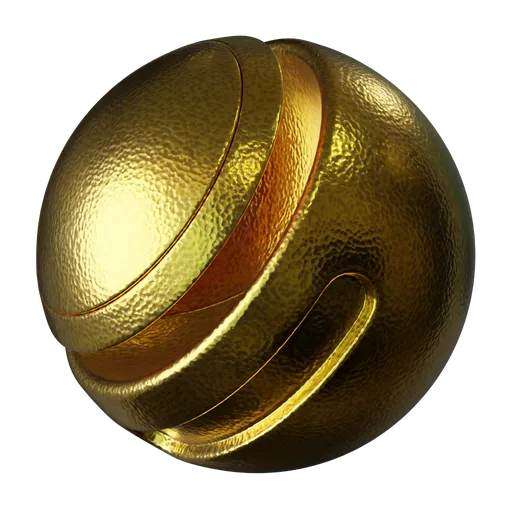 Hammered Gold Metal