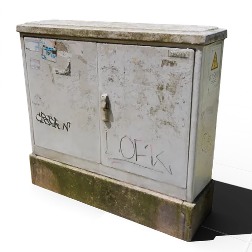 Tall White Power Box