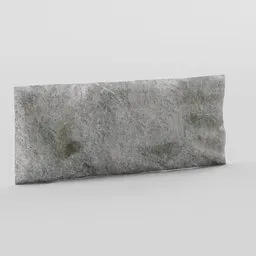 Low-poly 4K PBR Blender 3D model of realistic rock face, suitable for game environments.