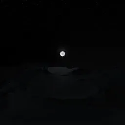 Moon Desert Night
