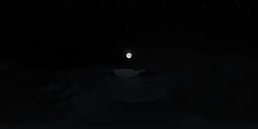 Moon Desert Night