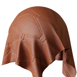 Geometric Orange Velvet