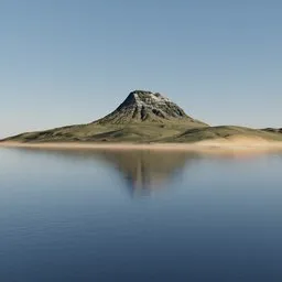 Volcano Island Landscape