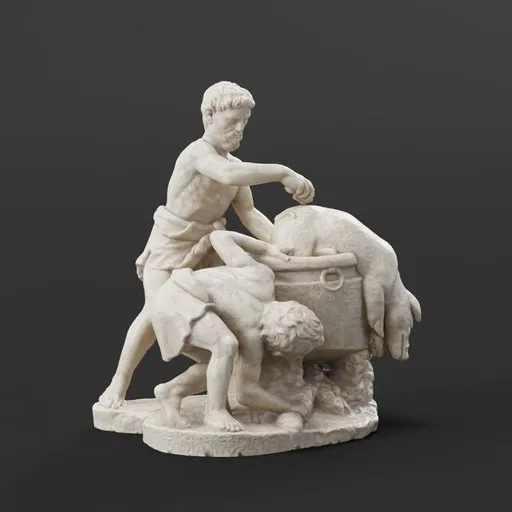 statue of Roasting of the Boar