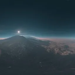 Sci-fi Planet Sunset