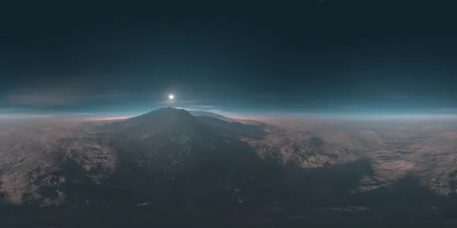 Sci-fi Planet Sunset