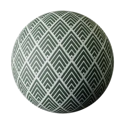Teal and White Chevron Pattern