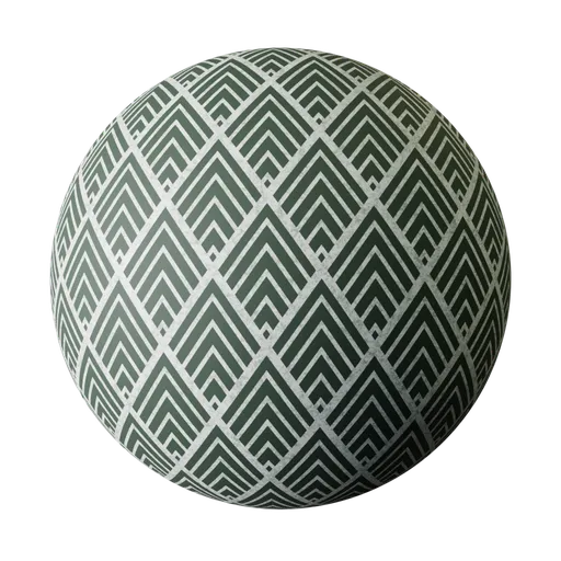 Teal and White Chevron Pattern