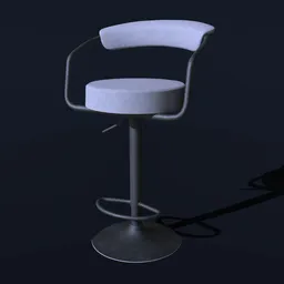 Wooden Bar Chair Round