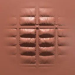 3D Blender sculpting brush creating a tiling padded cell effect for sci-fi models.