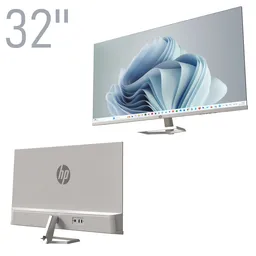 Office monitor hp 32 inch white