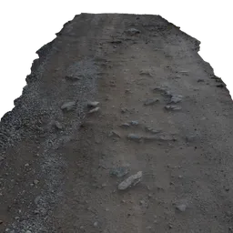 Highly detailed 3D scan of a rocky terrain path, suitable for realistic Blender 3D outdoor scenes.