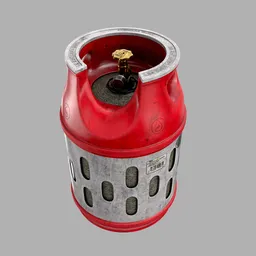 Composite LPG Gas Cylinder Weathered