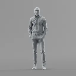 Lowpoly Male Standing