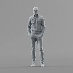Lowpoly Male Standing