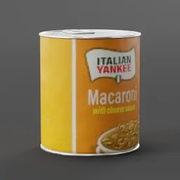 Canned Macaroni with Cheese Sauce