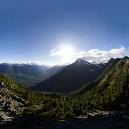 Aerial Mountain Landscape