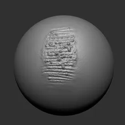 3D Alien Creature Skin Pimples sculpting brush effect for detailed model texturing in Blender.