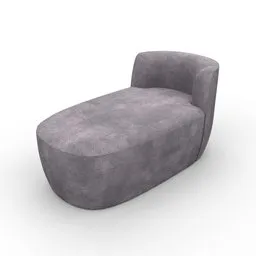 Modern upholstered chair 3D model with high-resolution textures, ideal for interior design renders in Blender.