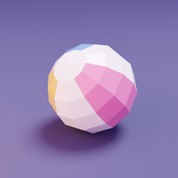 Lowpoly inflatable balloon