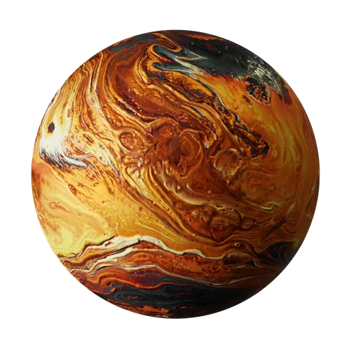 Art Oil Paint Planet Marble