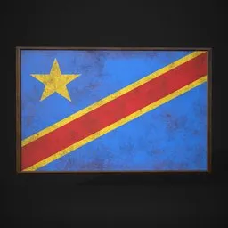 Democratic R.C.F Flag Picture Frame