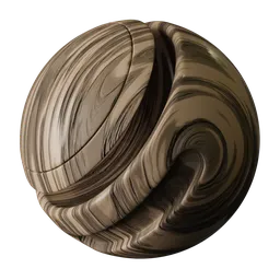 Polished Light Wavy Wood