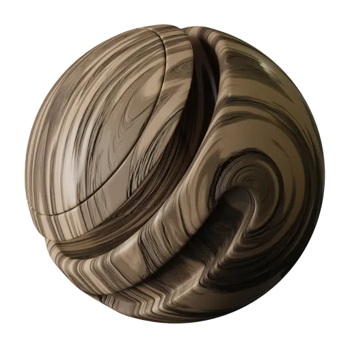Polished Light Wavy Wood