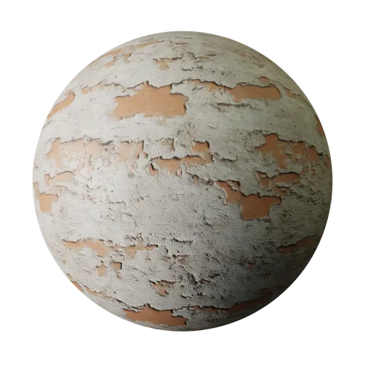 Weathered Plaster on Brick