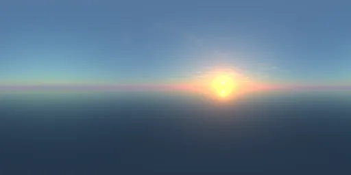 Twilight over the sea
