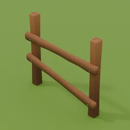 Low Poly Fence 3