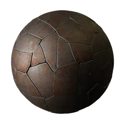 High-quality PBR terracotta/sandstone material texture for Blender 3D and other 3D applications.