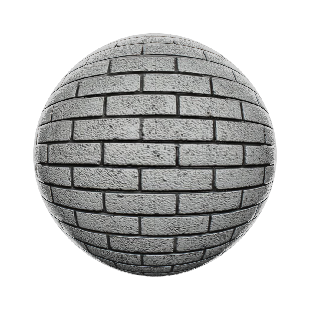 White bricks FREE bricks materials BlenderKit