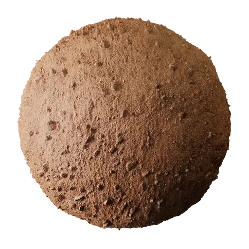 High-resolution 2K PBR soil material with realistic stoney texture and displacement for 3D rendering.