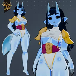 Kira Anime Elf Demon Stylized Character