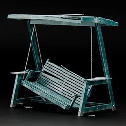 Ruined Metal Garden Swingchair