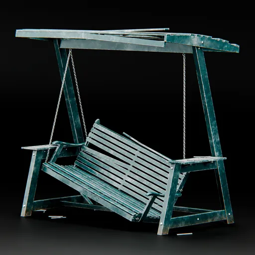 Ruined Metal Garden Swingchair