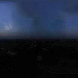 Twilight HDRI Over Semi-Urban Farmland