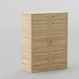 Modern Wood Plank Wardrobe