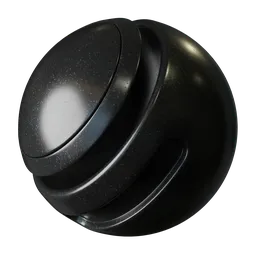 Black plastic with dots